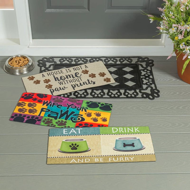 Evergreen Flag Sassafras House is Not a Home Without Paw Prints Interchangeable Entrance Doormat | Indoor and Outdoor | 22-inches x 10-inches | Non-Slip Backing | All-Season | Low Profile | Home Decor - Image 5